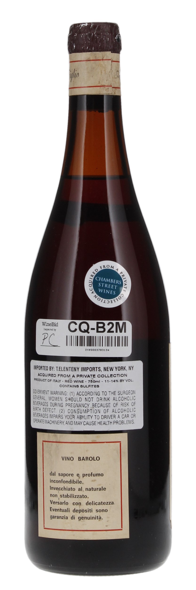 1970 Lorenzo Accomasso Barolo, 750ml