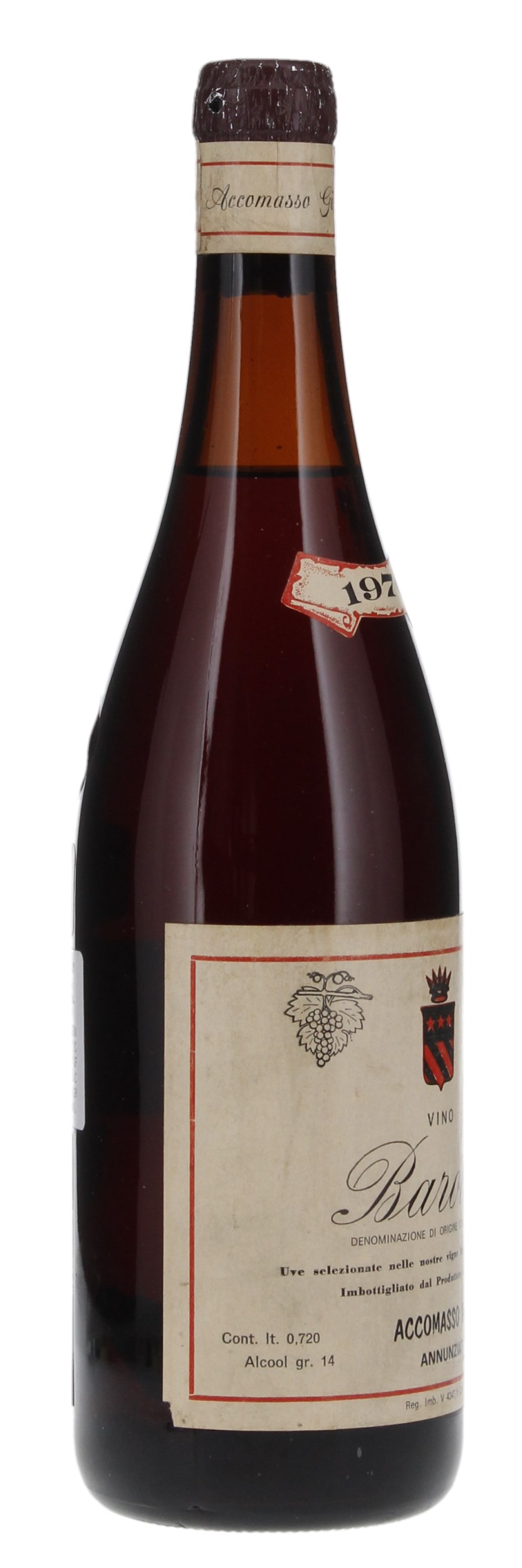 1970 Lorenzo Accomasso Barolo, 750ml