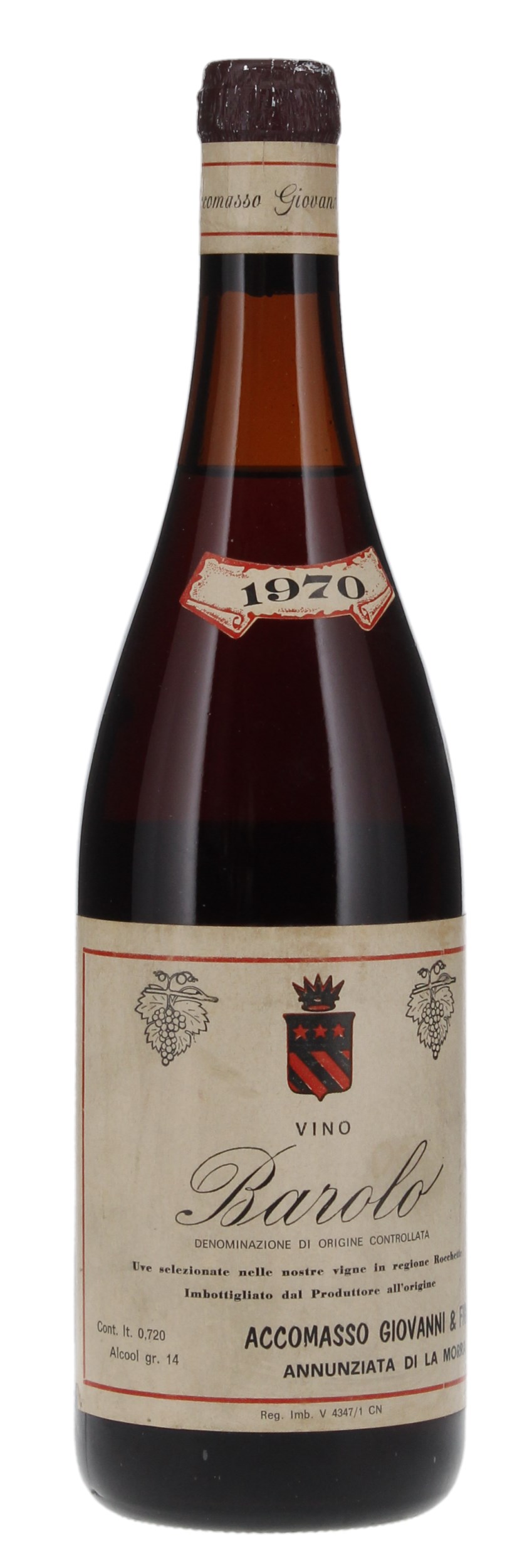1970 Lorenzo Accomasso Barolo, 750ml