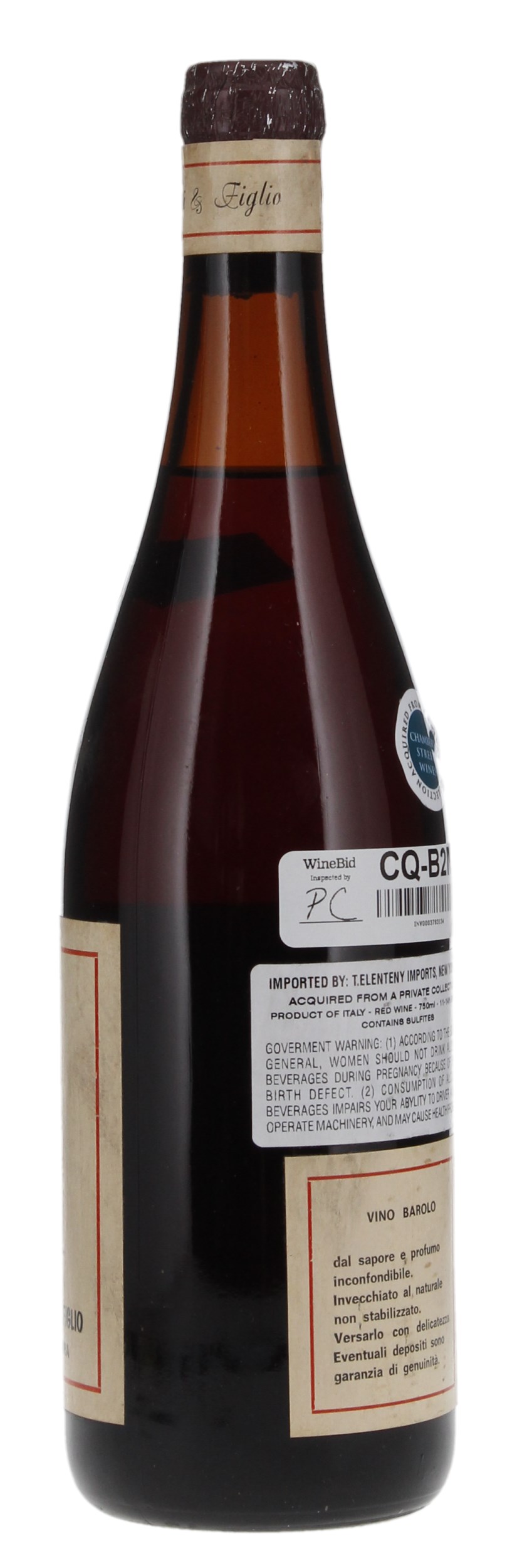 1970 Lorenzo Accomasso Barolo, 750ml