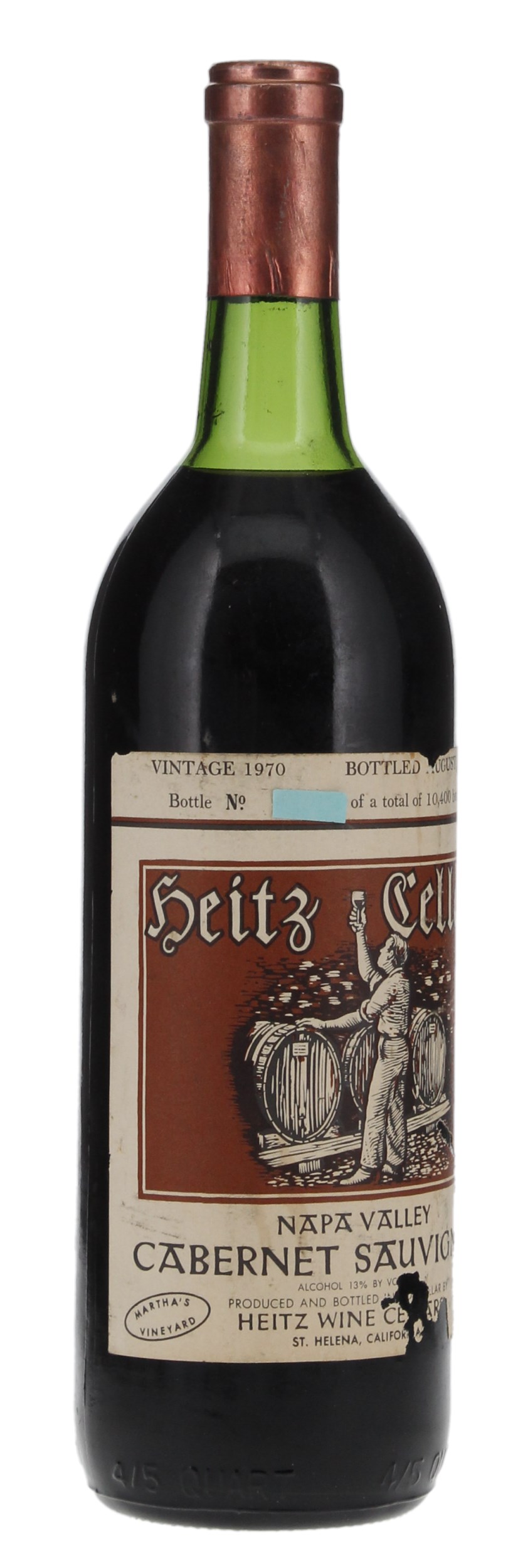 1970 Heitz Martha's Vineyard Cabernet Sauvignon, 750ml