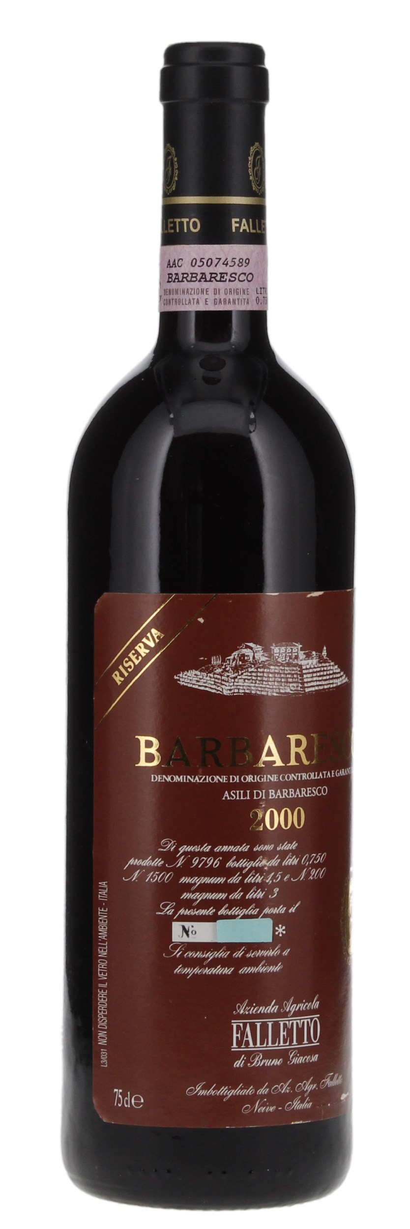 2000 Bruno Giacosa Barbaresco Falletto Asili Riserva, 750ml