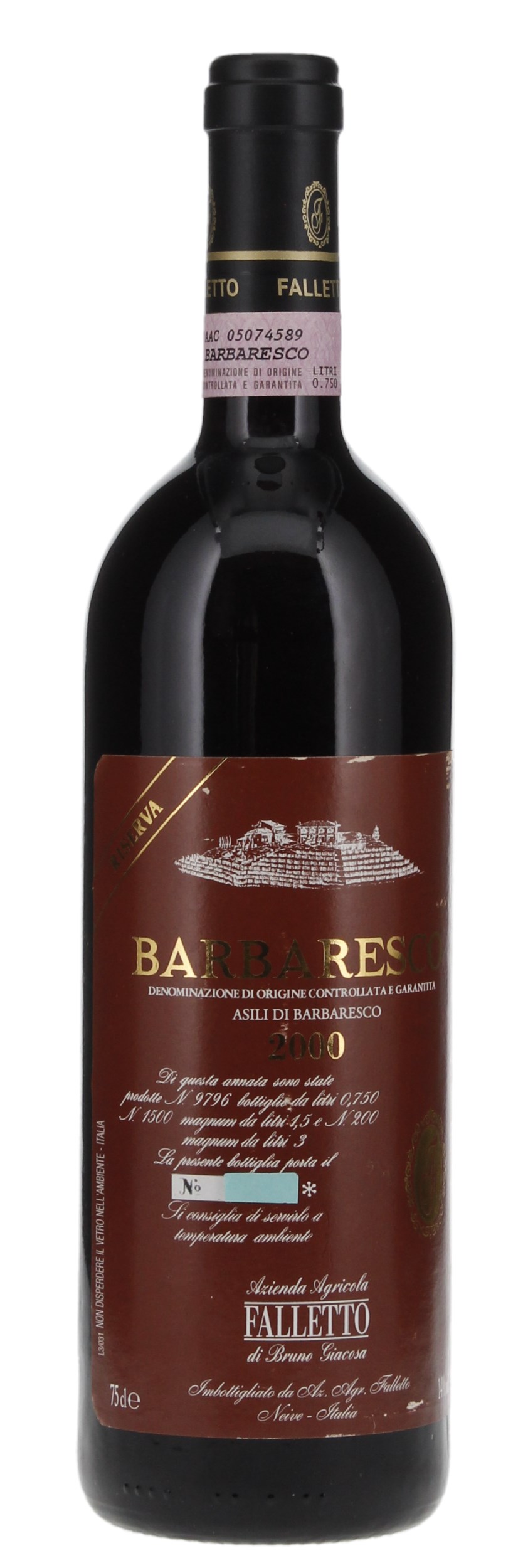 2000 Bruno Giacosa Barbaresco Falletto Asili Riserva, 750ml