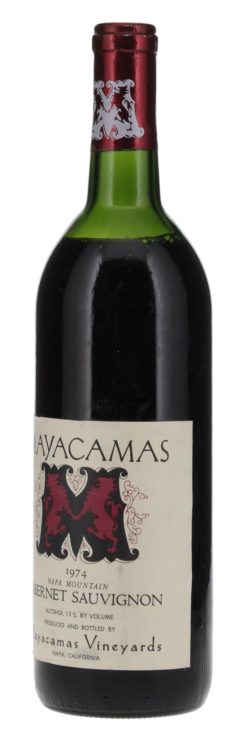 1974 Mayacamas Cabernet Sauvignon, 750ml