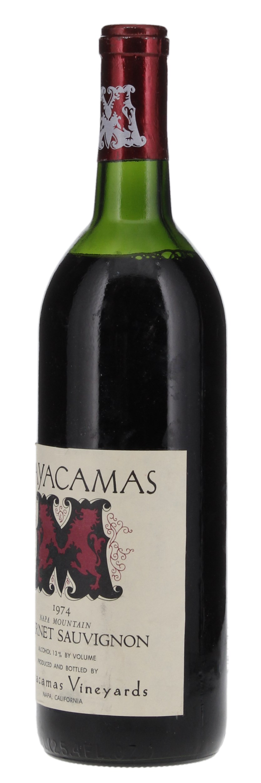 1974 Mayacamas Cabernet Sauvignon, 750ml