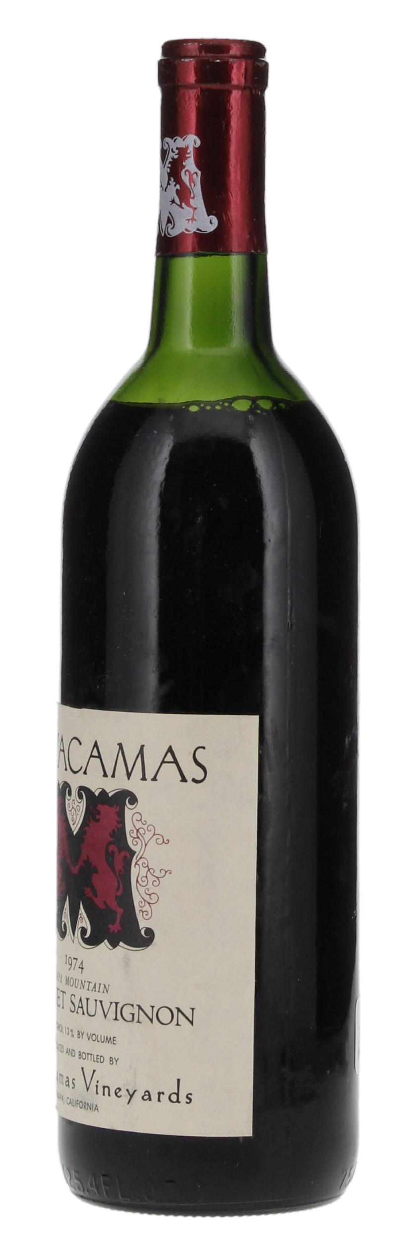1974 Mayacamas Cabernet Sauvignon, 750ml