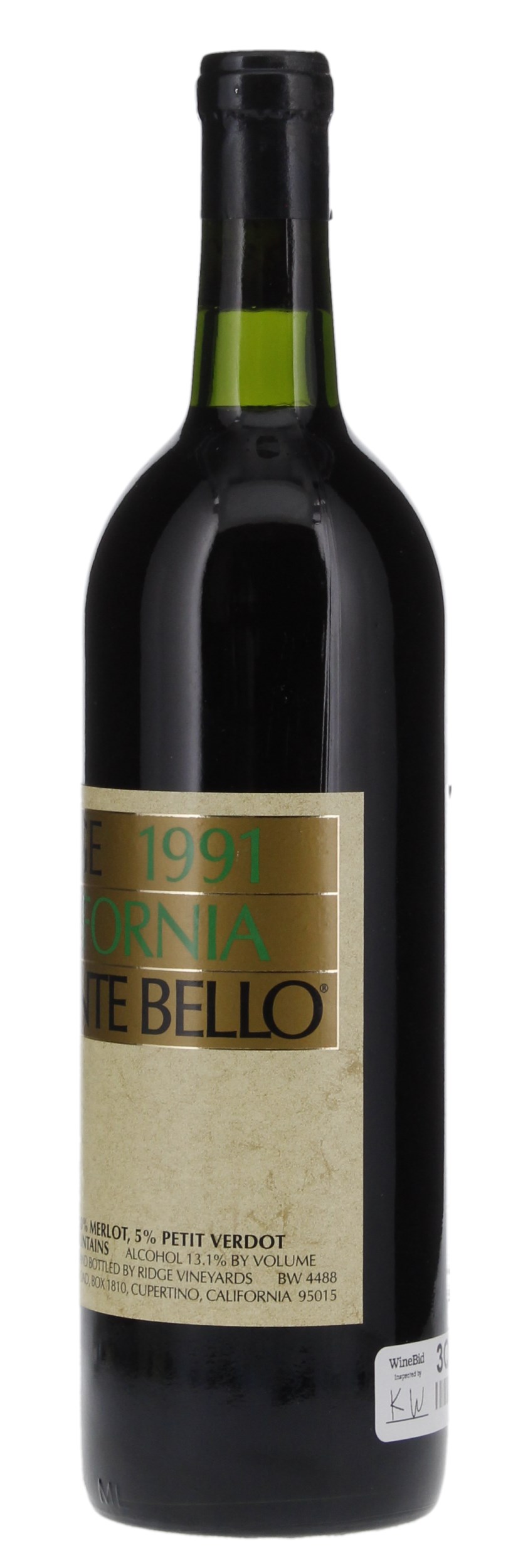 1991 Ridge Monte Bello, 750ml