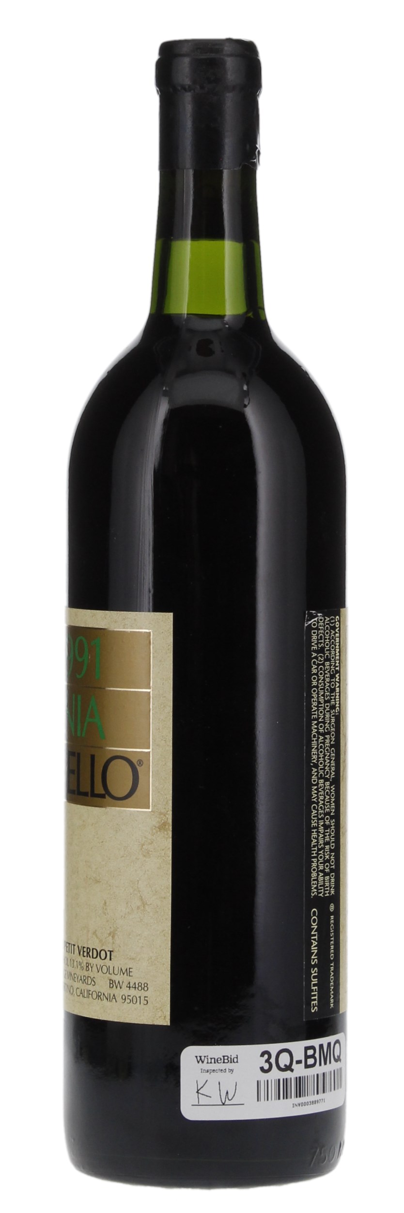 1991 Ridge Monte Bello, 750ml