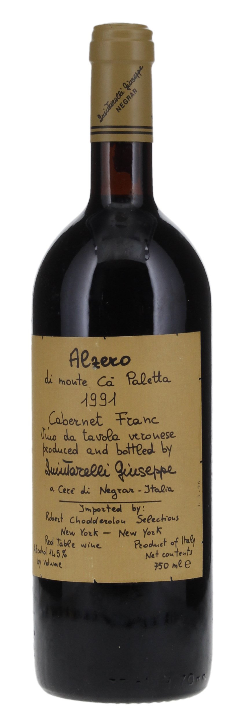 1991 Giuseppe Quintarelli Alzero Cabernet (Franc), 750ml