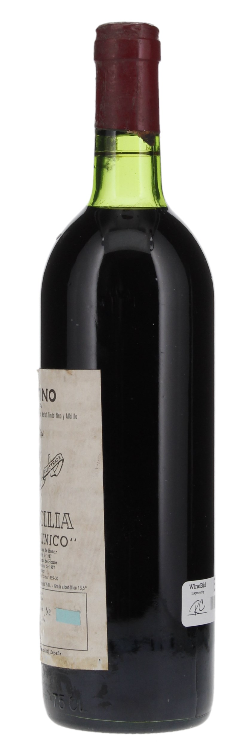 1964 Vega Sicilia Unico, 750ml