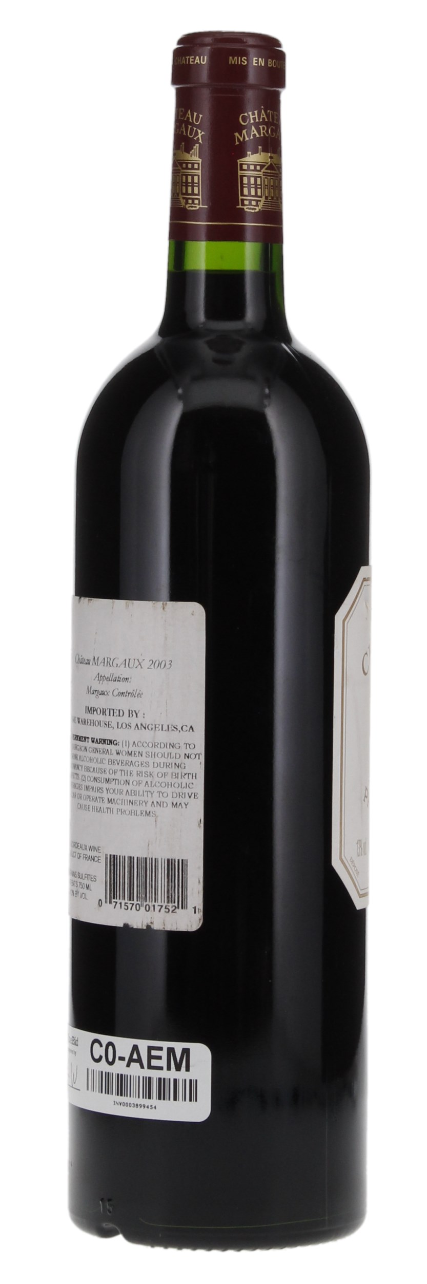 2003 Château Margaux, 750ml