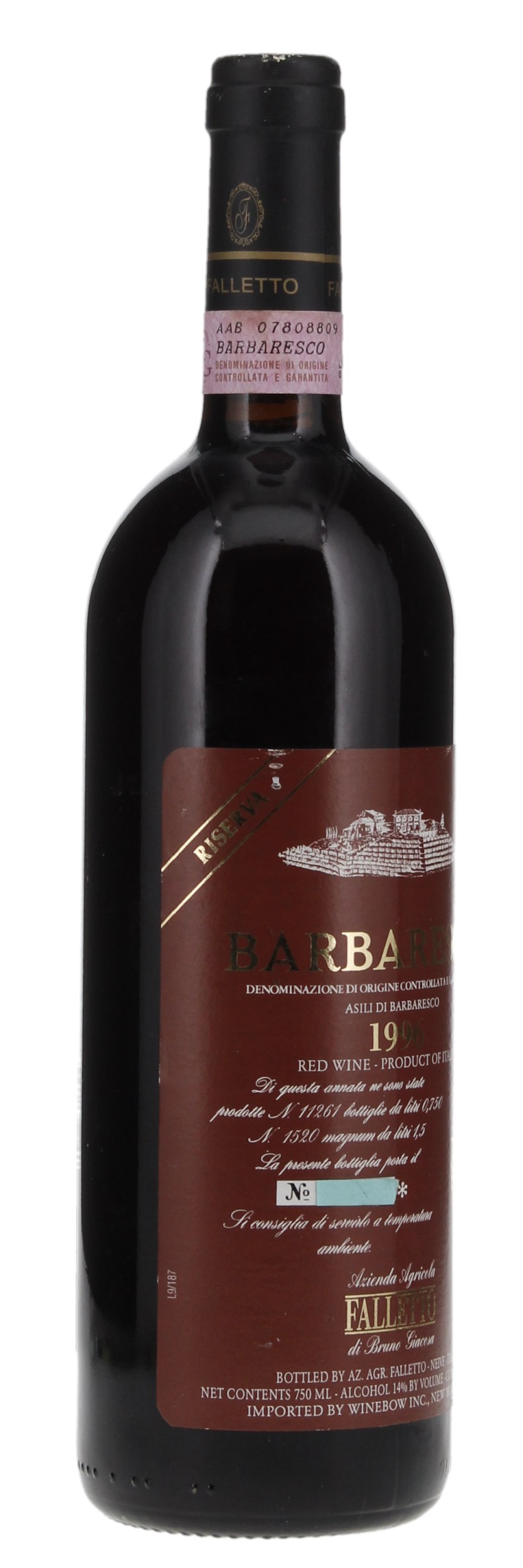 1996 Bruno Giacosa Barbaresco Falletto Asili Riserva, 750ml