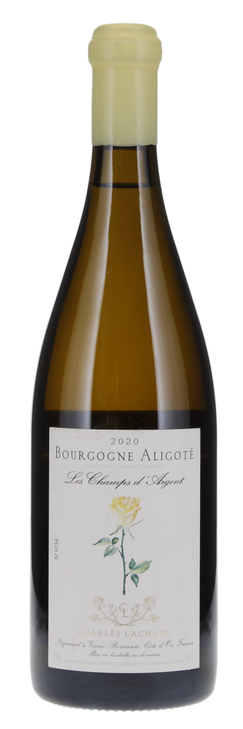 2020 Charles Lachaux Bourgogne Aligote Les Champs d'Argent, 750ml
