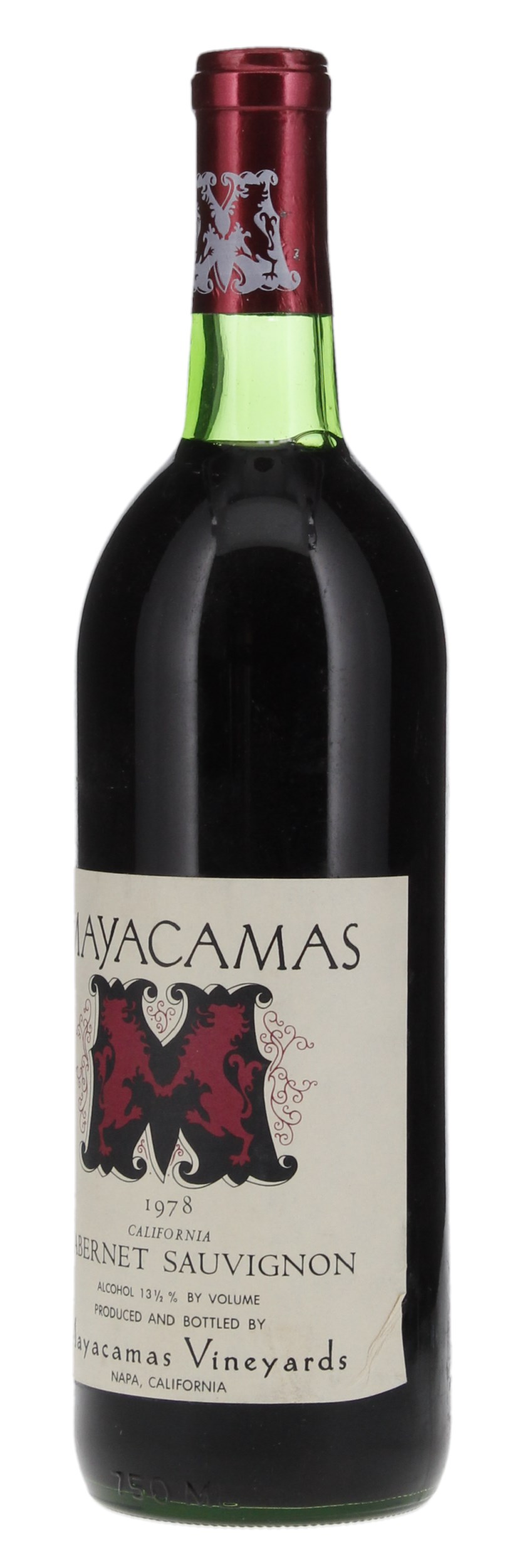 1978 Mayacamas Cabernet Sauvignon, 750ml