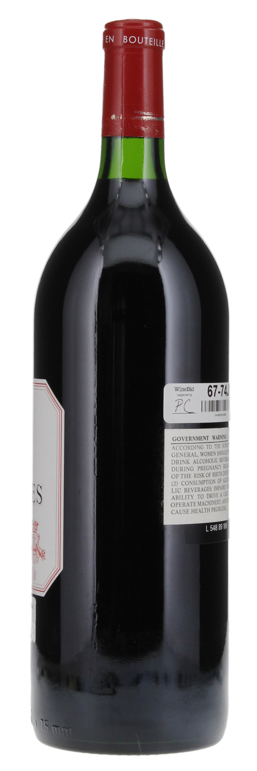 1989 Château Lynch-Bages, 1.5ltr