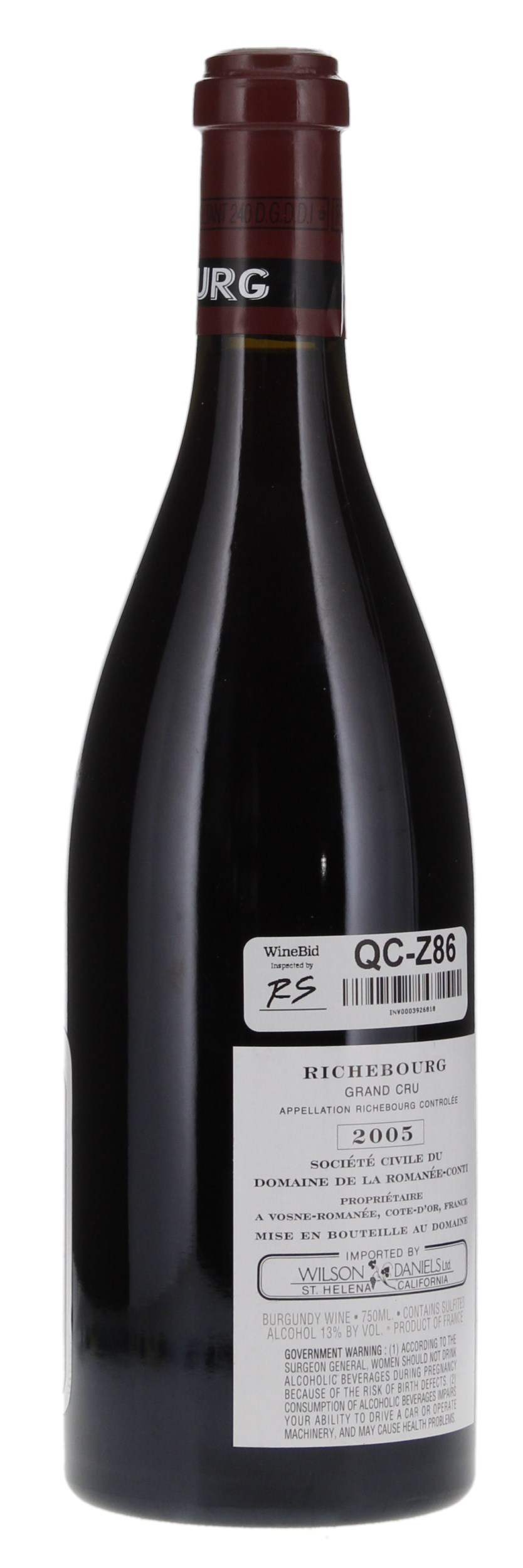 2005 Domaine de la Romanee-Conti Richebourg, 750ml