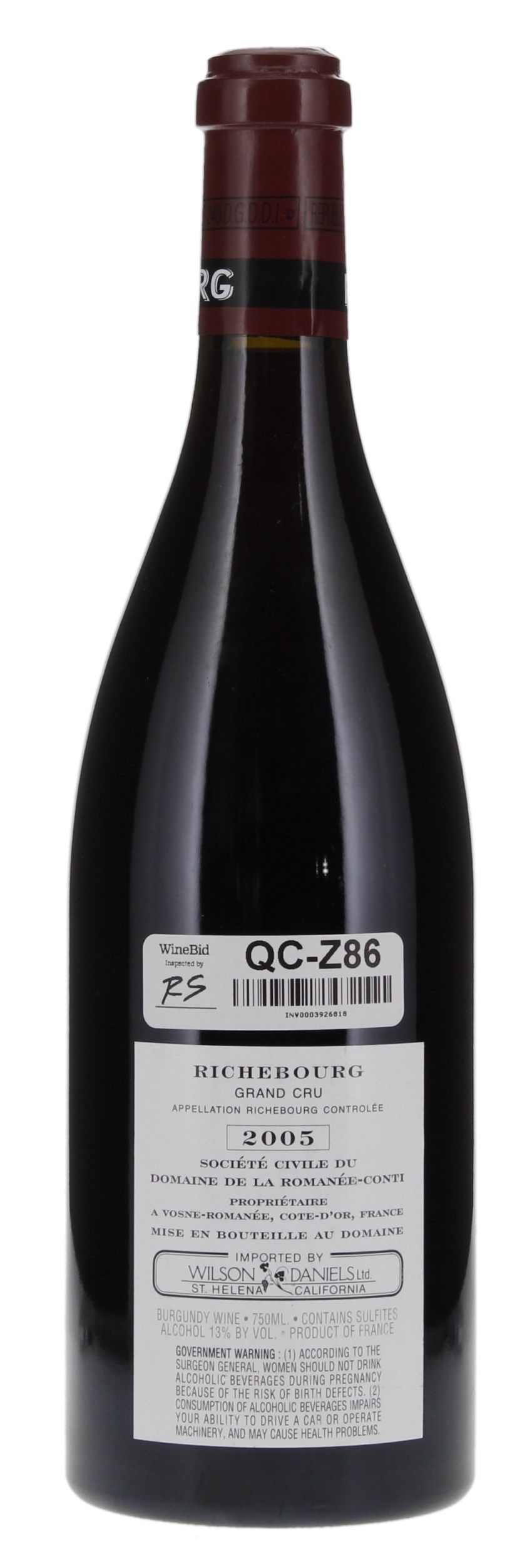 2005 Domaine de la Romanee-Conti Richebourg, 750ml