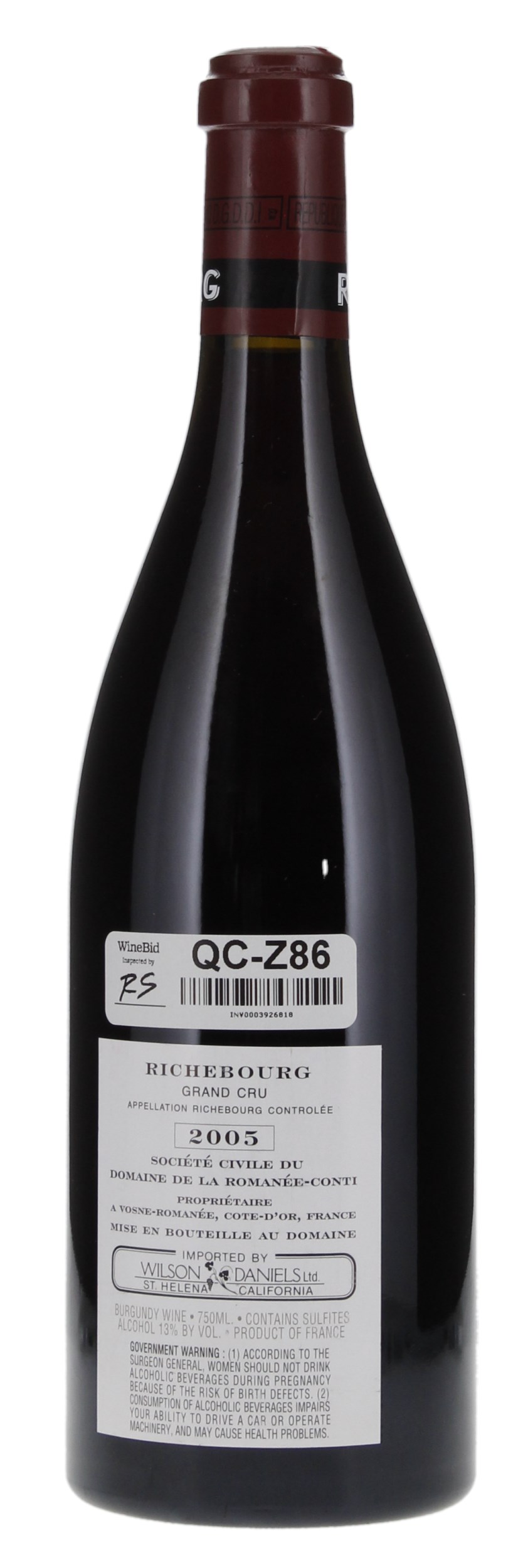2005 Domaine de la Romanee-Conti Richebourg, 750ml