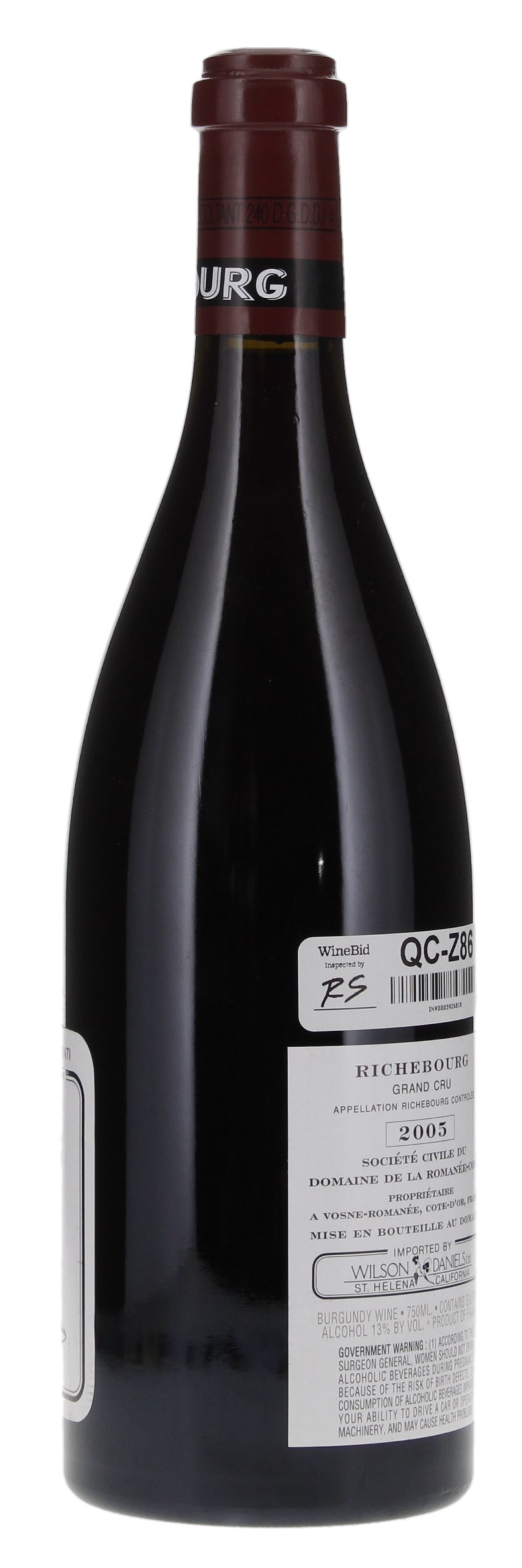 2005 Domaine de la Romanee-Conti Richebourg, 750ml