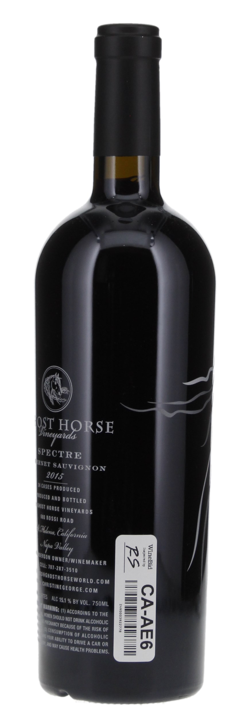 2015 Ghost Horse Vineyard Spectre Cabernet Sauvignon, 750ml