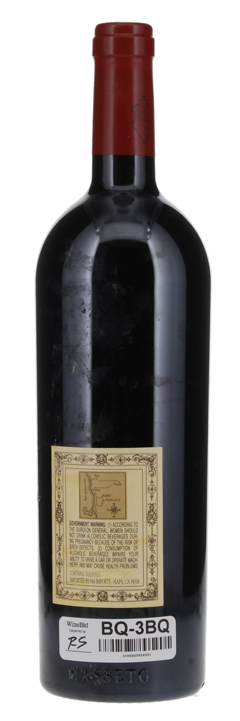 2001 Tenuta Dell'Ornellaia Masseto, 750ml