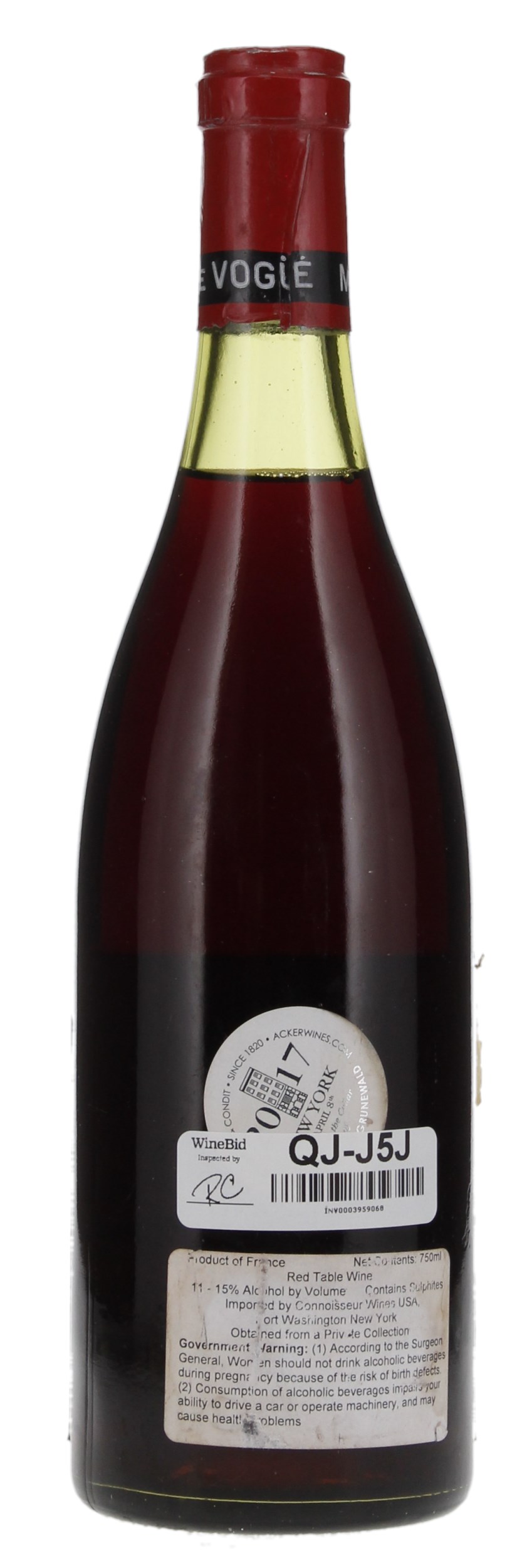 1978 Comte de Vogue Musigny Vieilles Vignes, 750ml