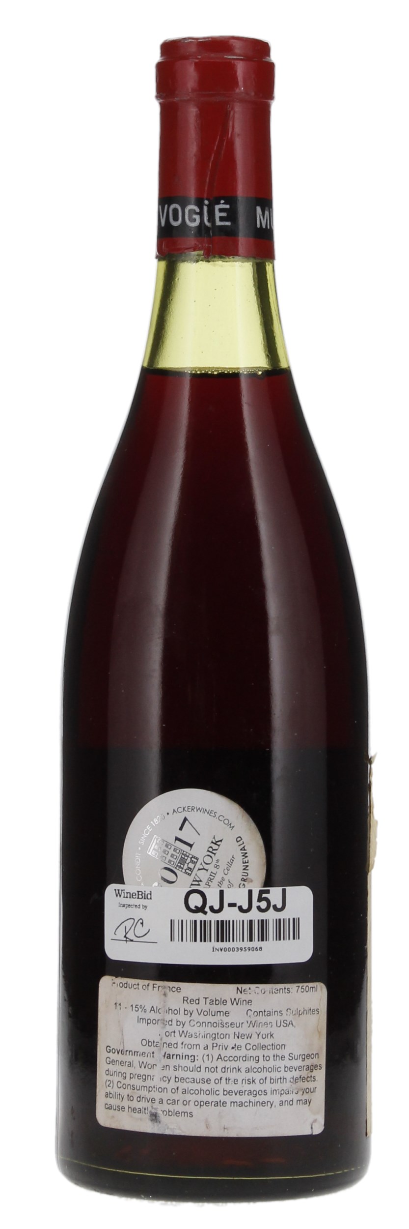 1978 Comte de Vogue Musigny Vieilles Vignes, 750ml