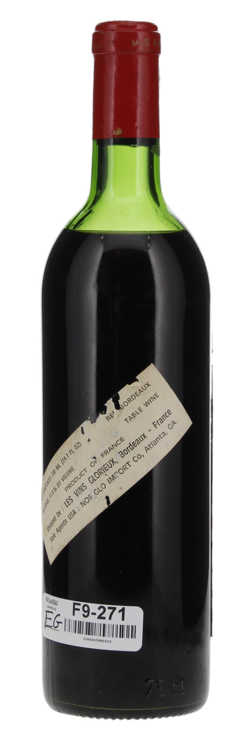 1961 Château Mouton Rothschild, 750ml