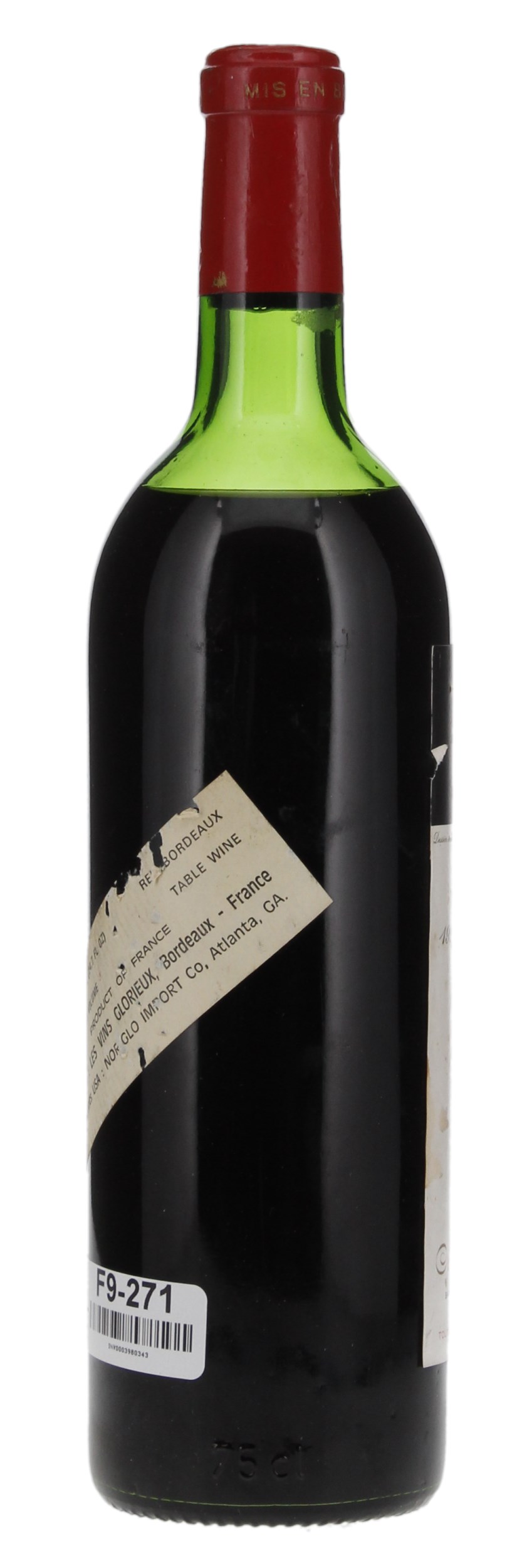 1961 Château Mouton Rothschild, 750ml