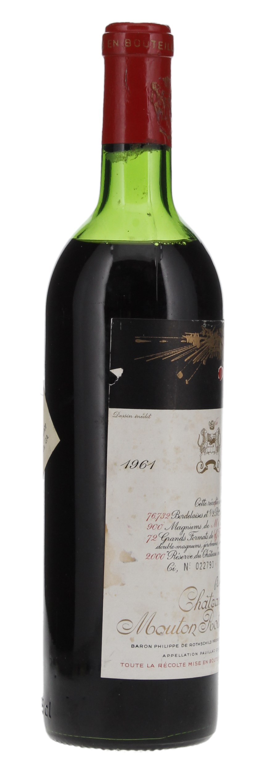 1961 Château Mouton Rothschild, 750ml