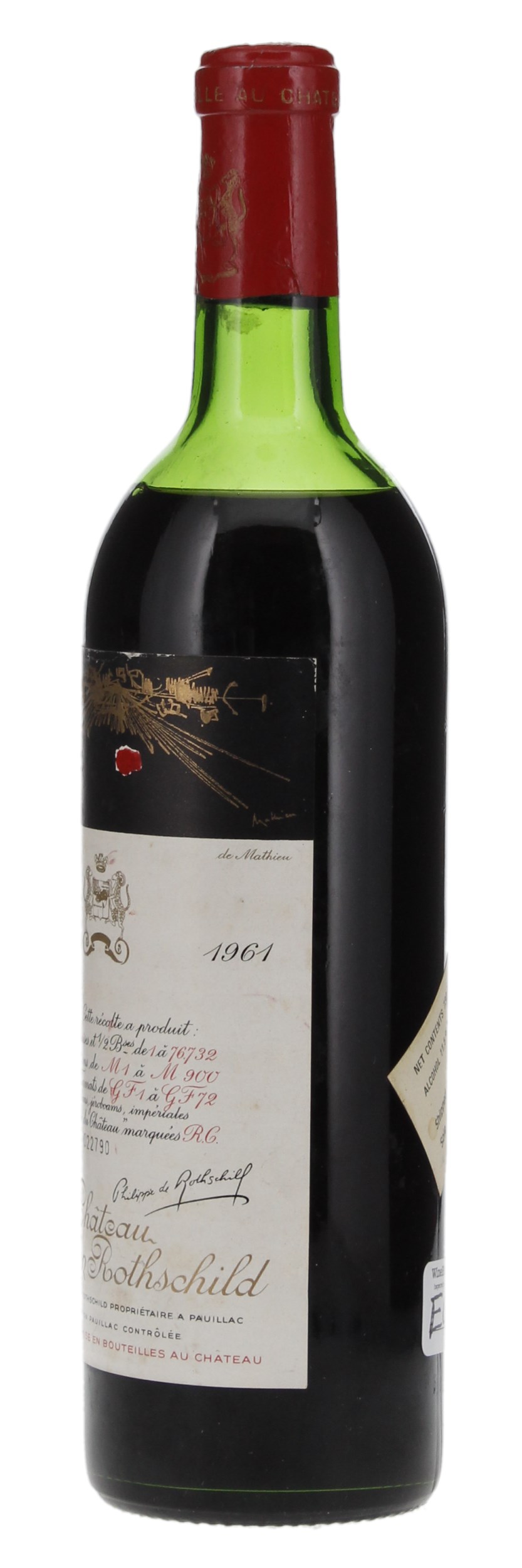 1961 Château Mouton Rothschild, 750ml
