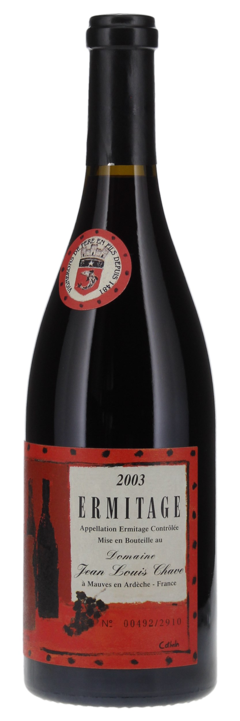 2003 Jean-Louis Chave Ermitage Cuvee Cathelin, 750ml