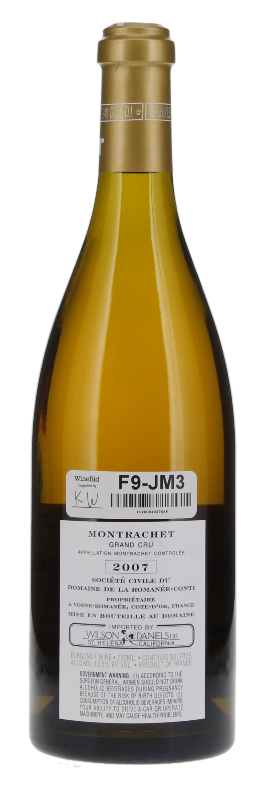 2007 Domaine de la Romanee-Conti Montrachet, 750ml