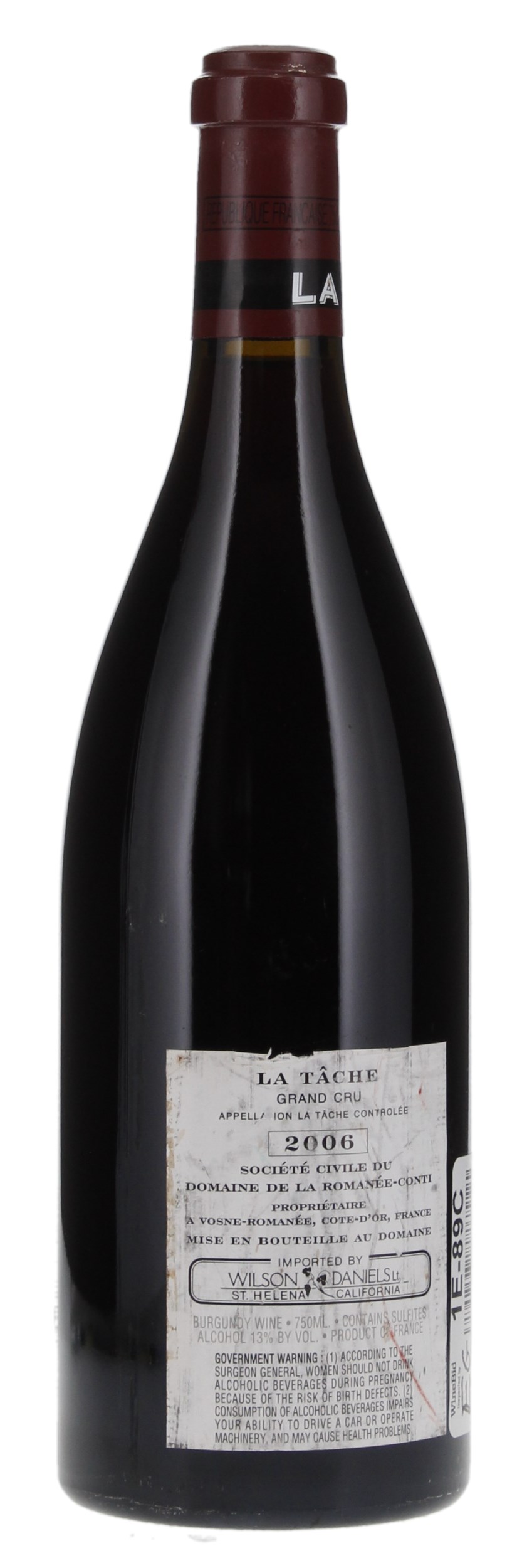 2006 Domaine de la Romanee-Conti La Tache, 750ml