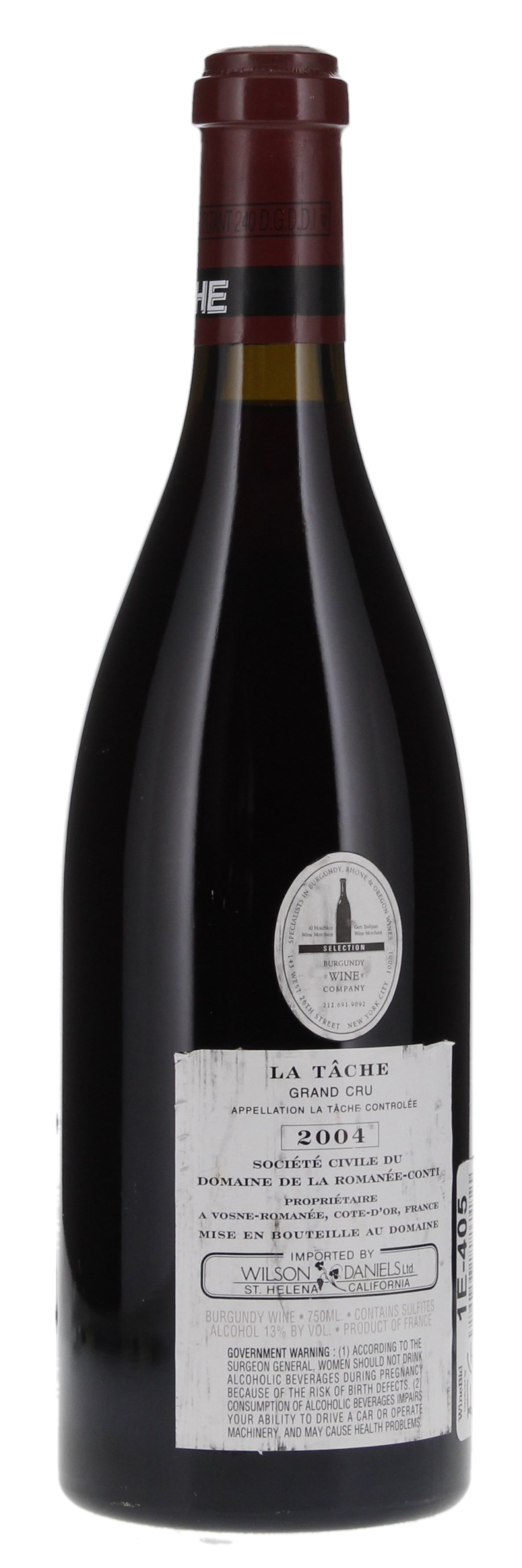 2004 Domaine de la Romanee-Conti La Tache, 750ml