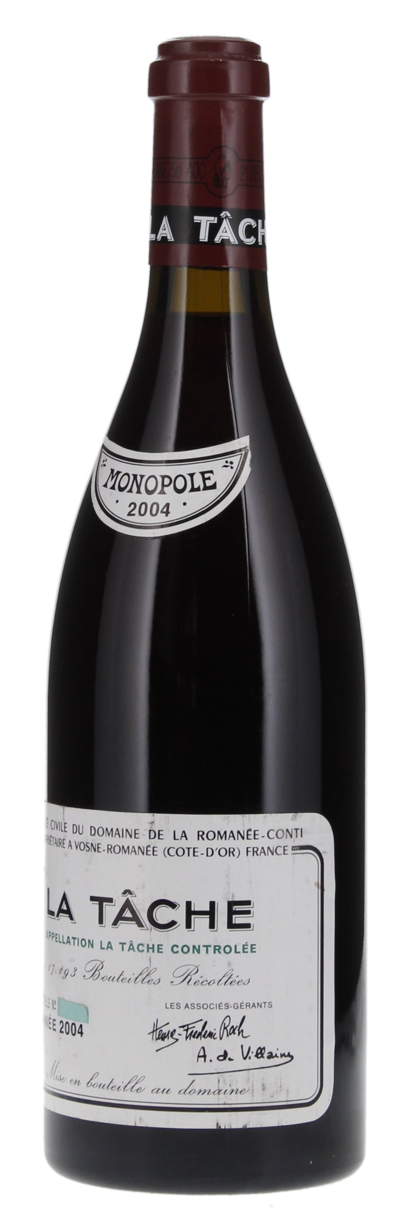 2004 Domaine de la Romanee-Conti La Tache, 750ml