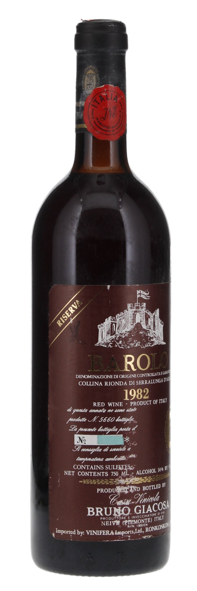 1982 Bruno Giacosa Barolo Riserva Collina Rionda di Serralunga D'Alba, 750ml