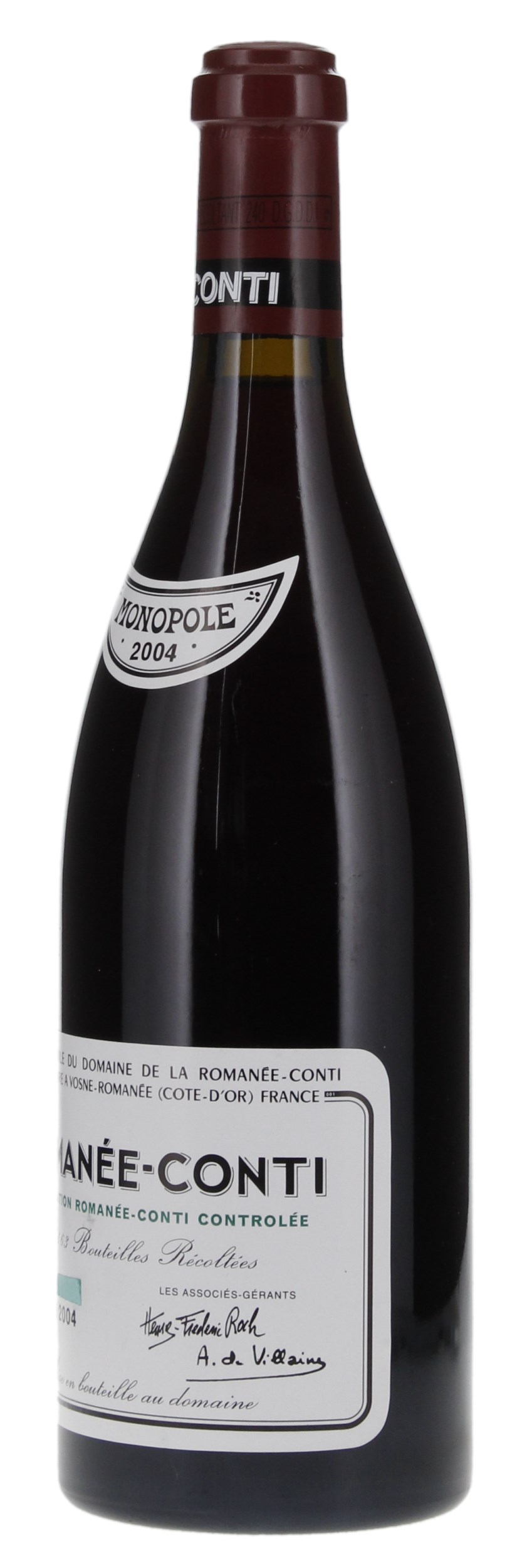 2004 Domaine de la Romanee-Conti Romanee-Conti, 750ml