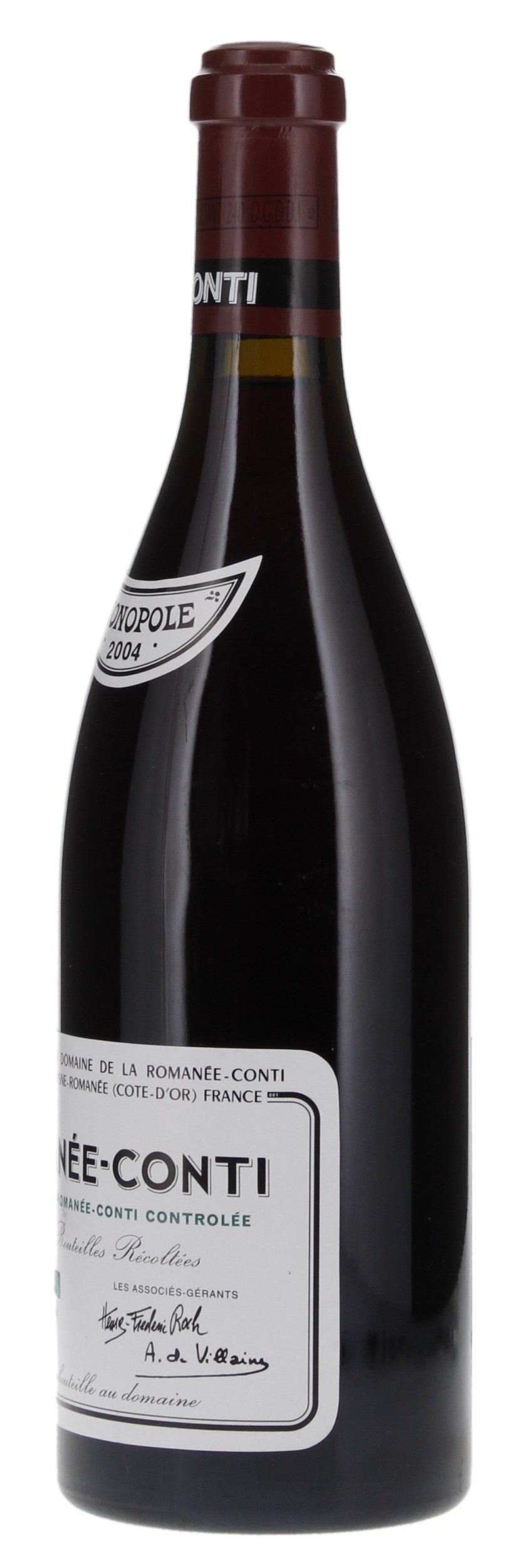 2004 Domaine de la Romanee-Conti Romanee-Conti, 750ml