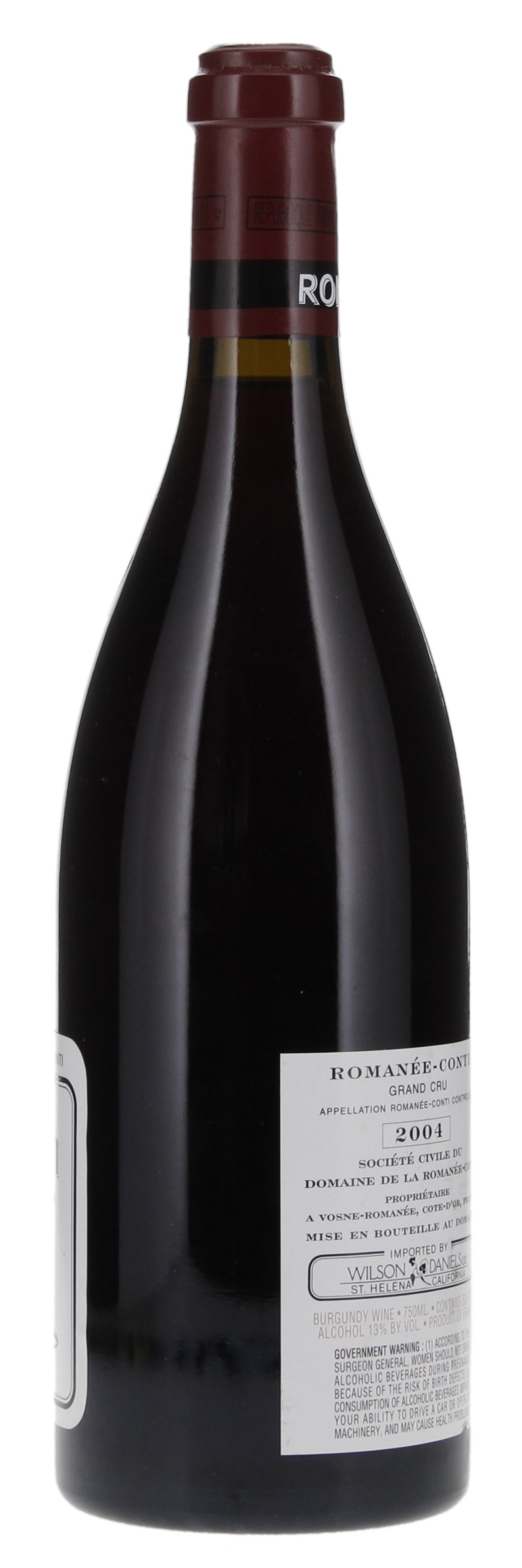 2004 Domaine de la Romanee-Conti Romanee-Conti, 750ml