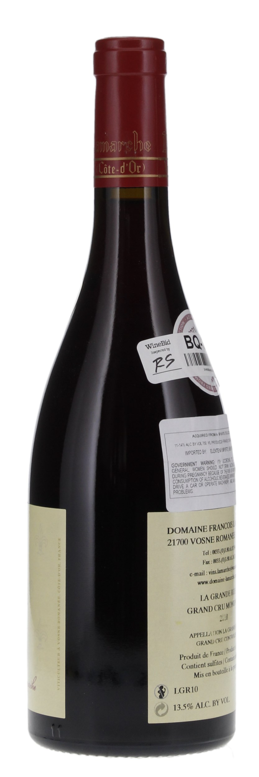 2010 Domaine Francois Lamarche La Grande Rue, 750ml