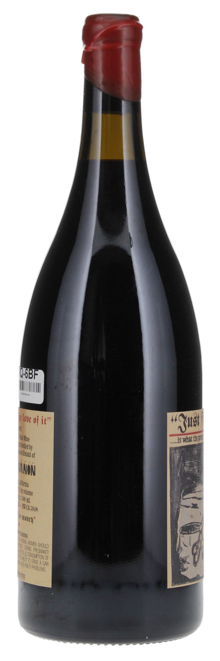 2002 Sine Qua Non Just For The Love Of It Syrah, 1.5ltr