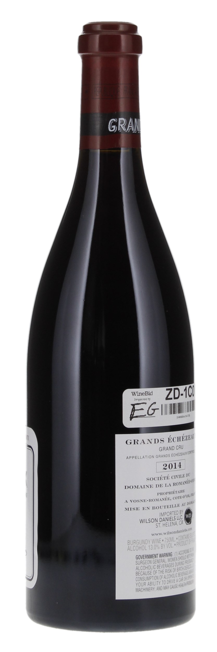 2014 Domaine de la Romanee-Conti Grands-Echezeaux, 750ml