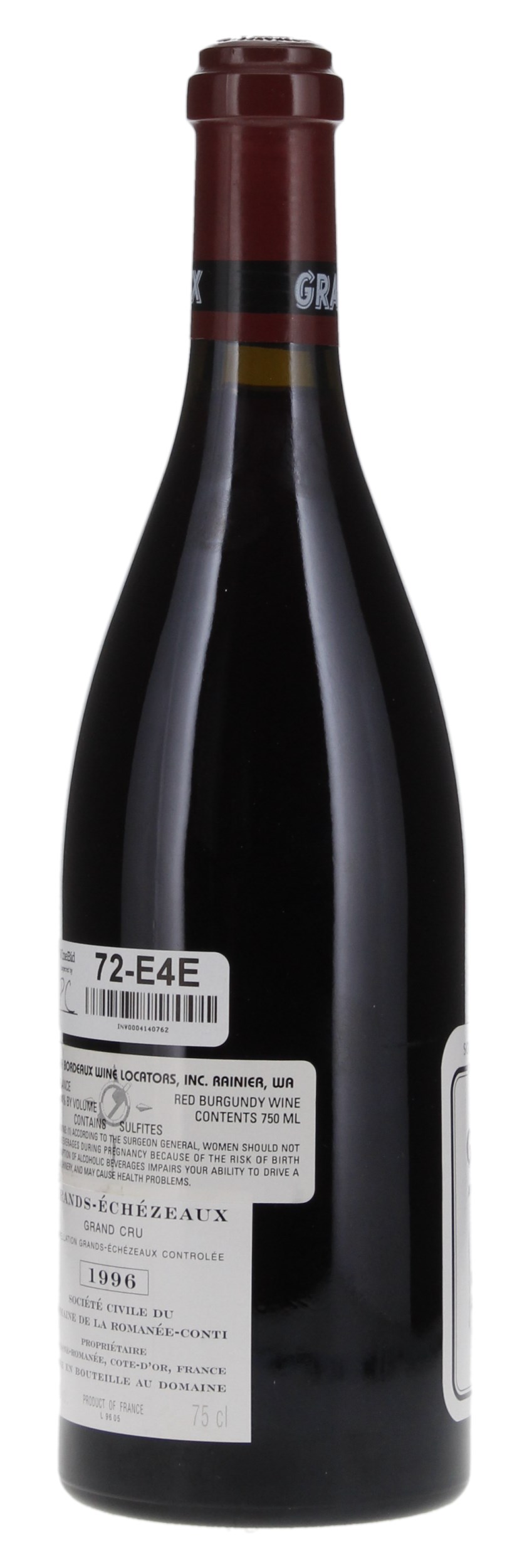 1996 Domaine de la Romanee-Conti Grands-Echezeaux, 750ml