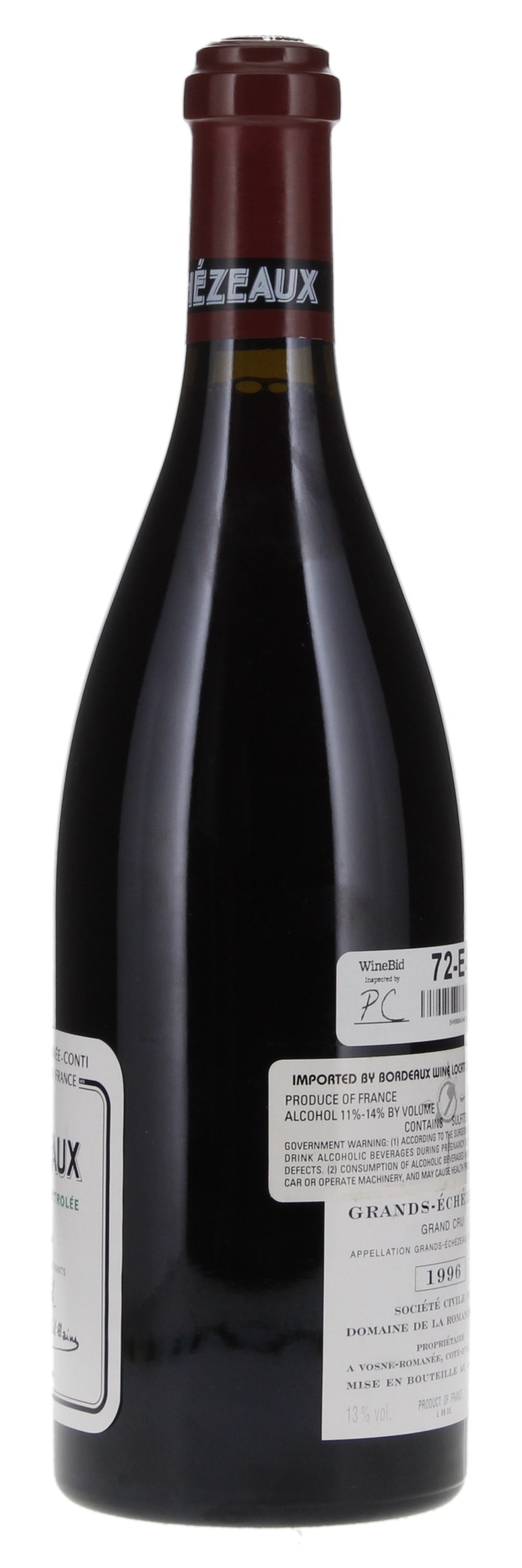1996 Domaine de la Romanee-Conti Grands-Echezeaux, 750ml