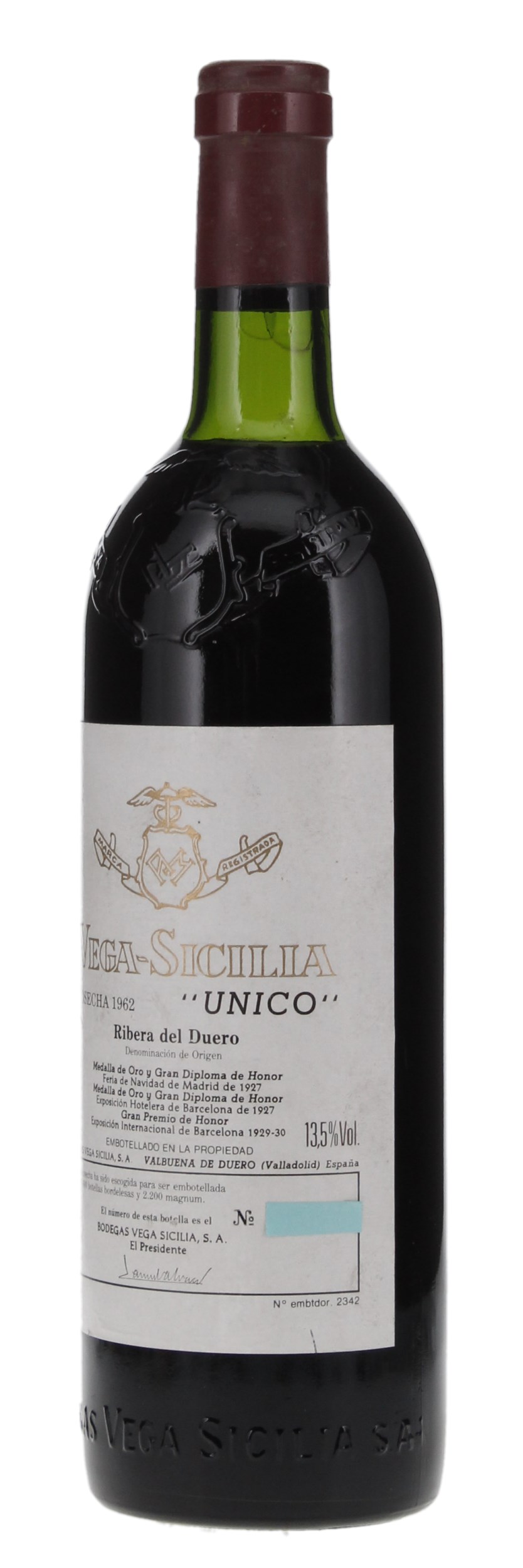 1962 Vega Sicilia Unico, 750ml