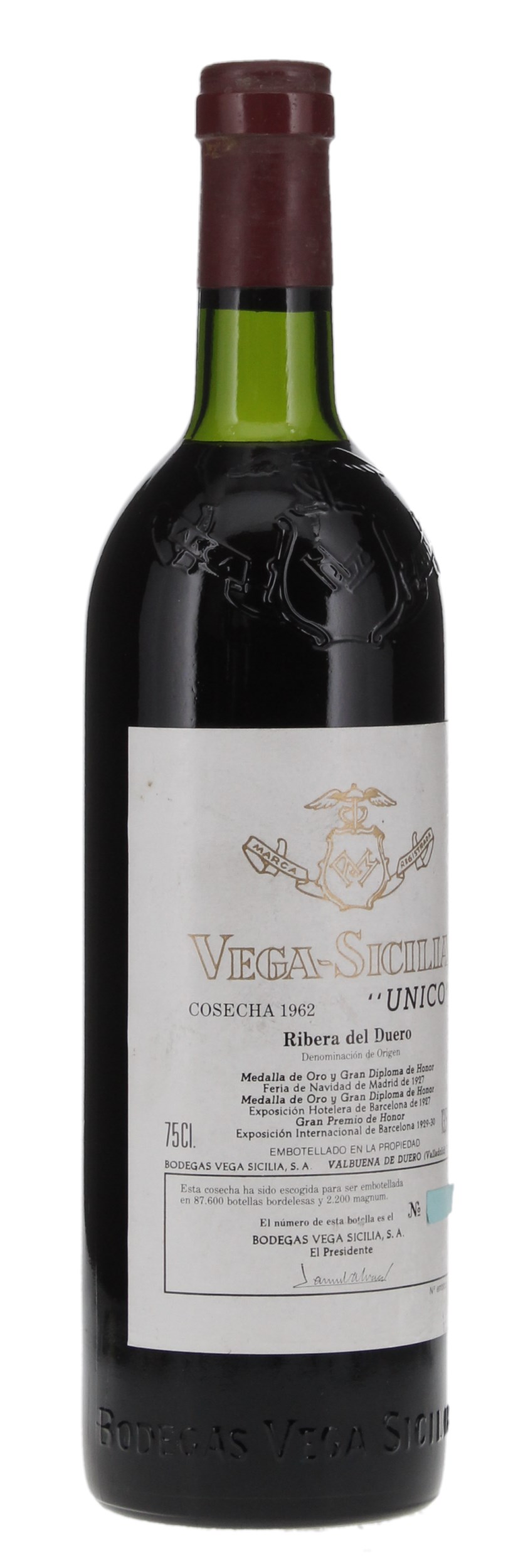 1962 Vega Sicilia Unico, 750ml