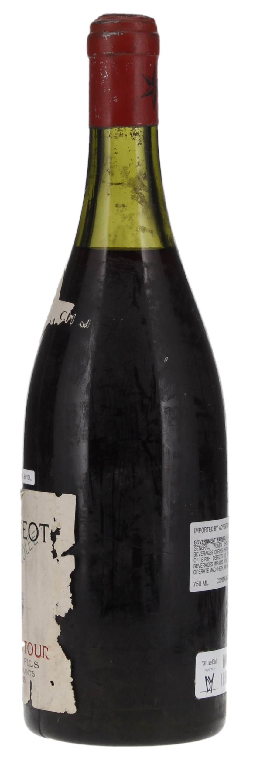 1937 Chateau de La Tour Clos Vougeot, 750ml