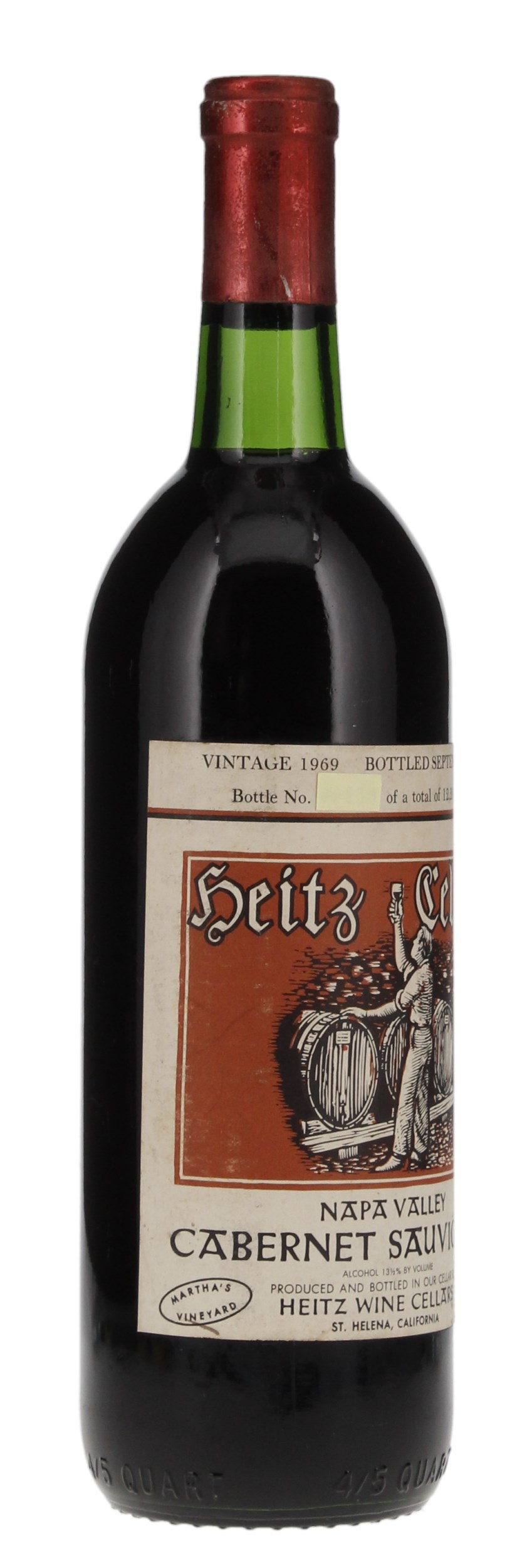 1969 Heitz Martha's Vineyard Cabernet Sauvignon, 750ml
