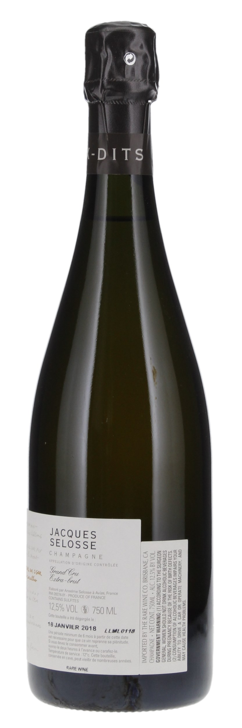 N.V. Jacques Selosse Extra Brut Grand Cru Lieux Dits Les Carelles, 750ml